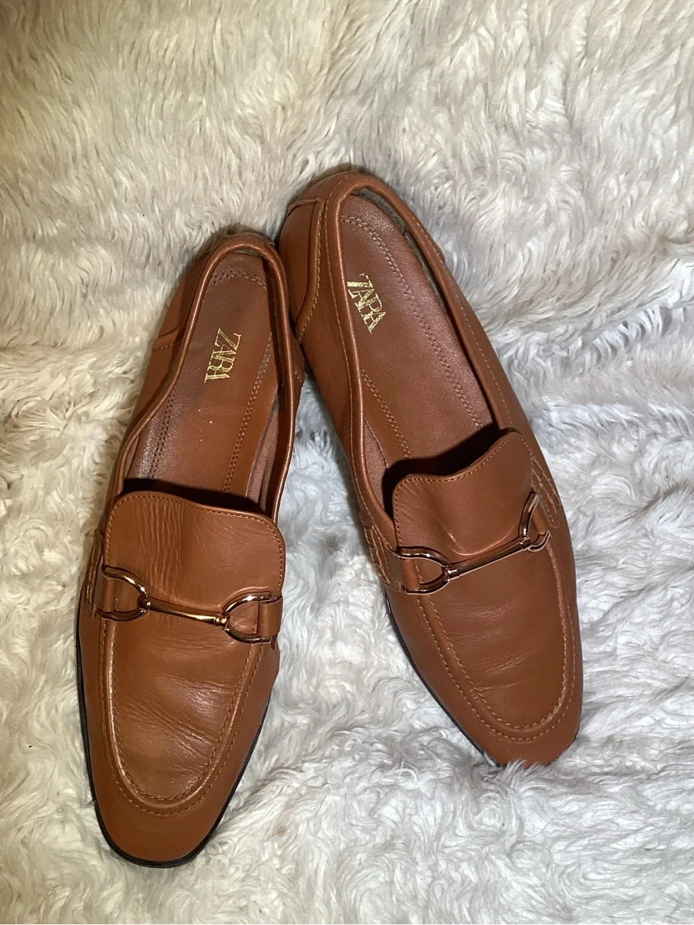 Zara brown leather